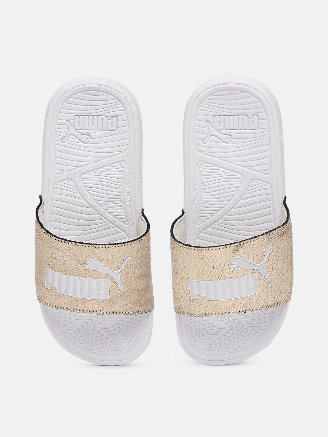 Puma Unisex Printed Cool Cat 2.0 Metallic Shine Sliders