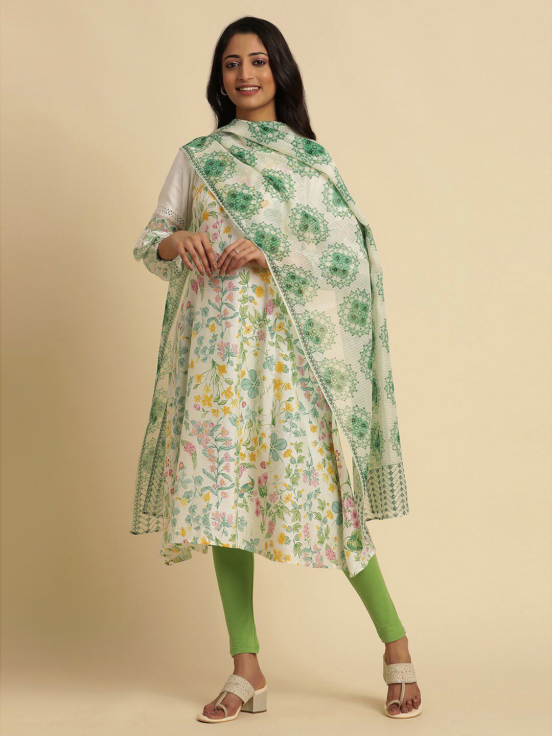 W Ethnic Motifs Printed Dupatta