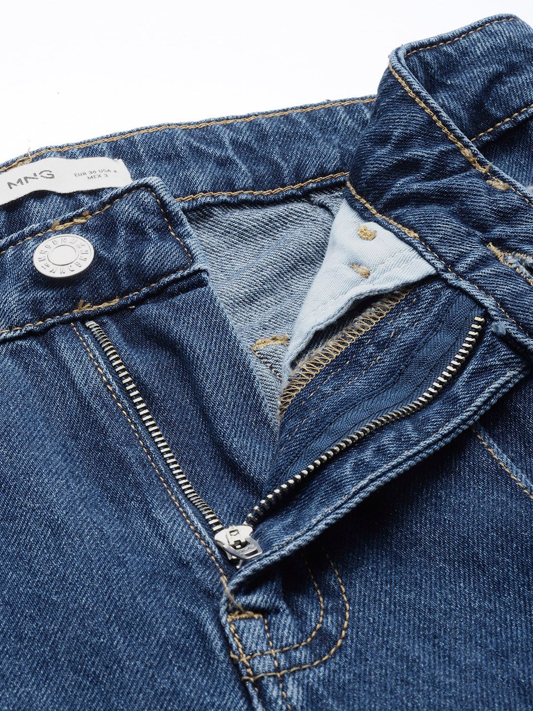 Pure Cotton Laila Flared Fit High-Rise Light Fade Jeans