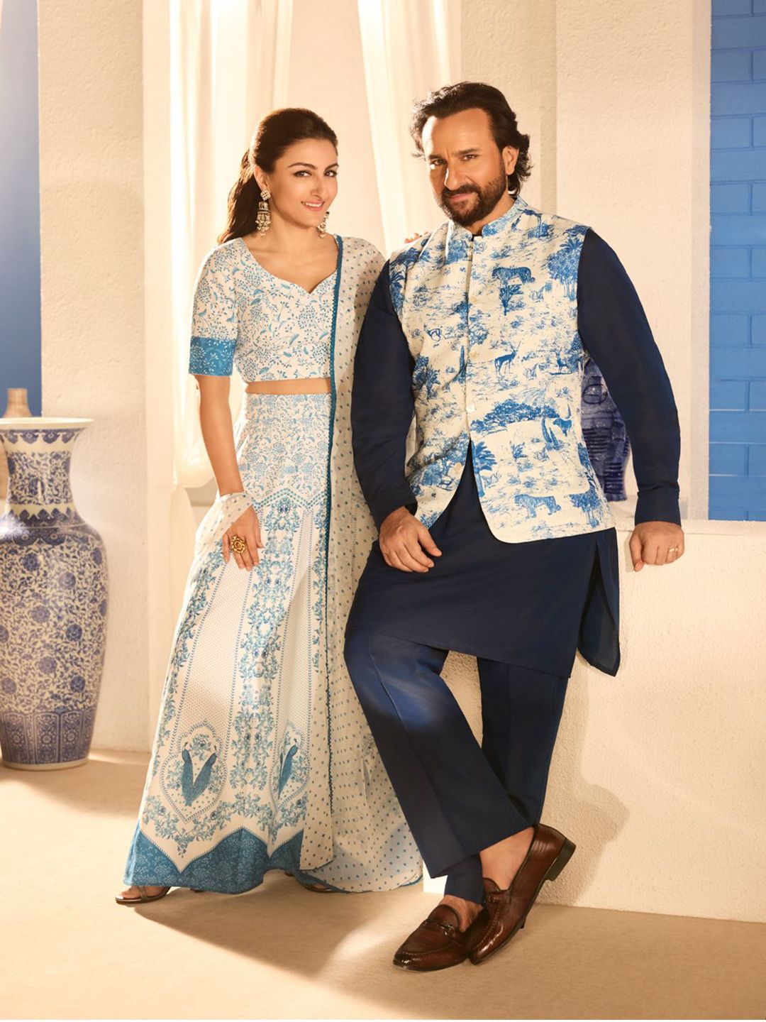 House of Pataudi Men Textured Leather Buckle Detailed Formal Loafers