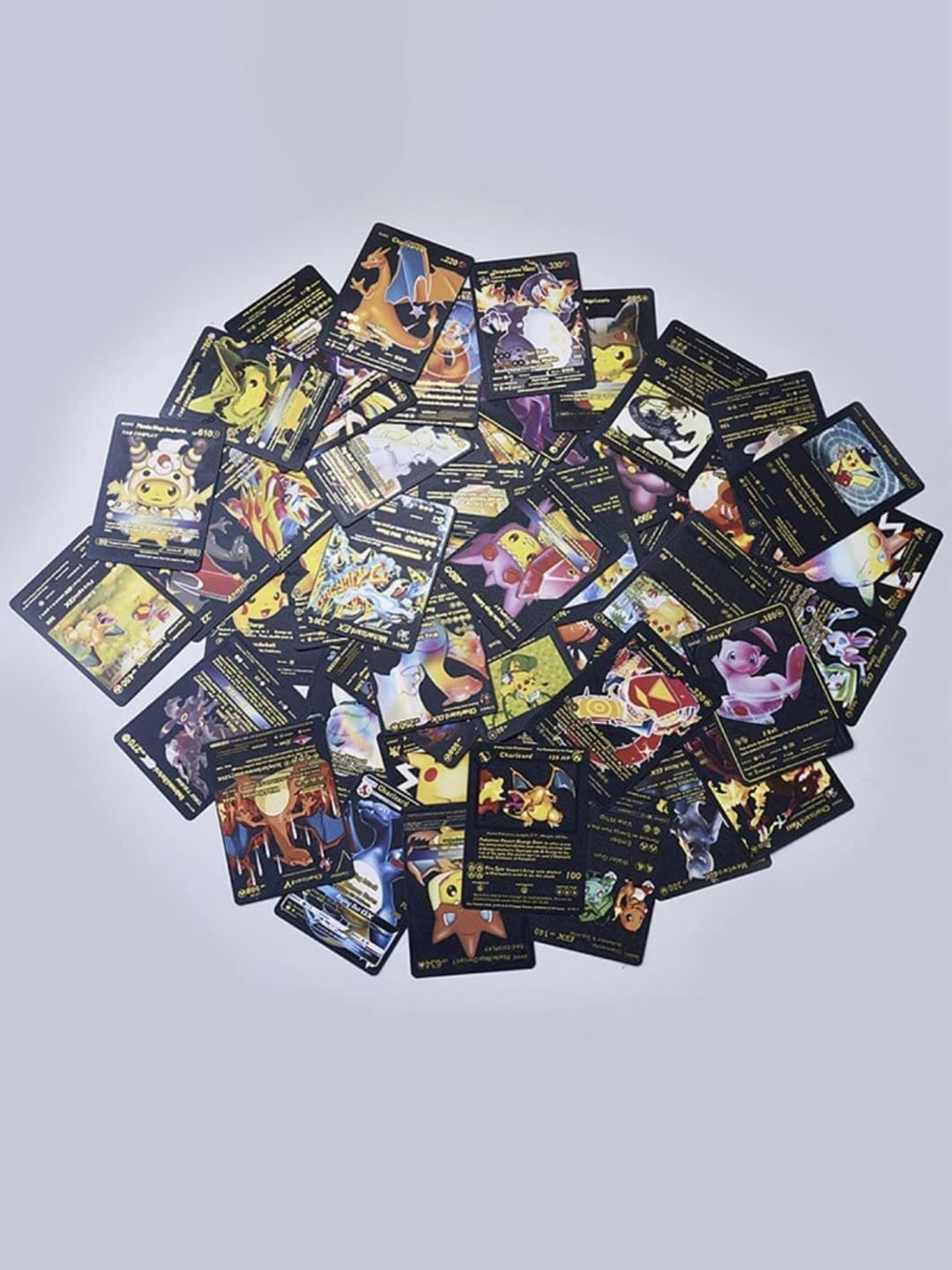 ADKD Kids 55 Pieces Foiled Pokemon Cards