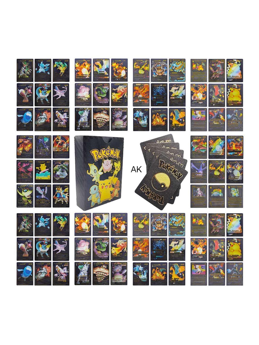 OPINA Kids 55 Pcs Foiled Pokemon Card Game