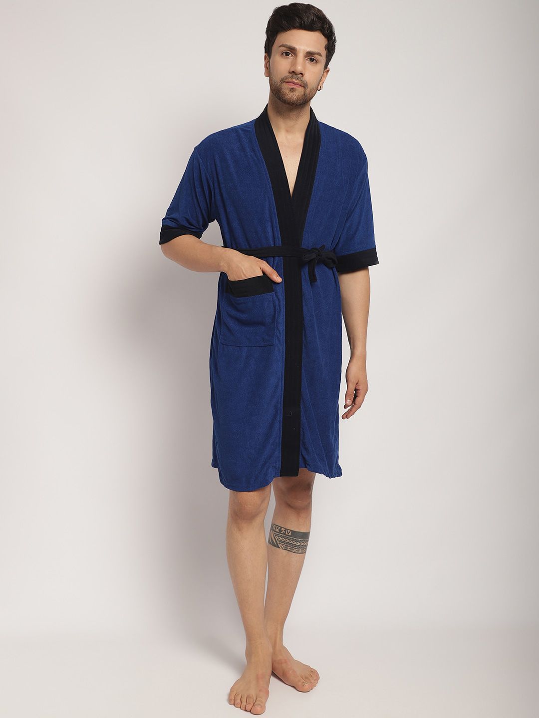 ELEVANTO Men Bath Robe
