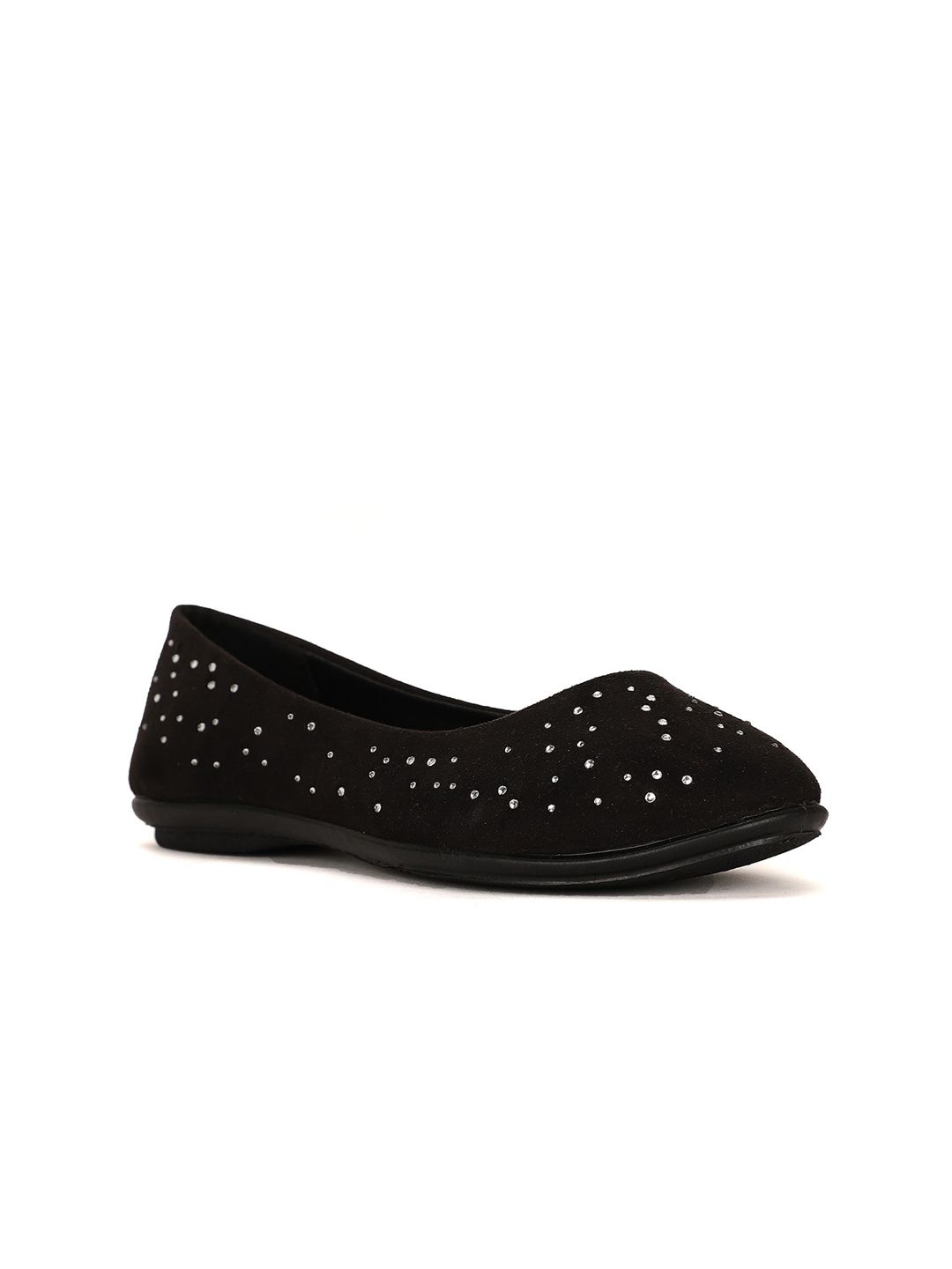 Bata Embellished Round Toe Ballerinas