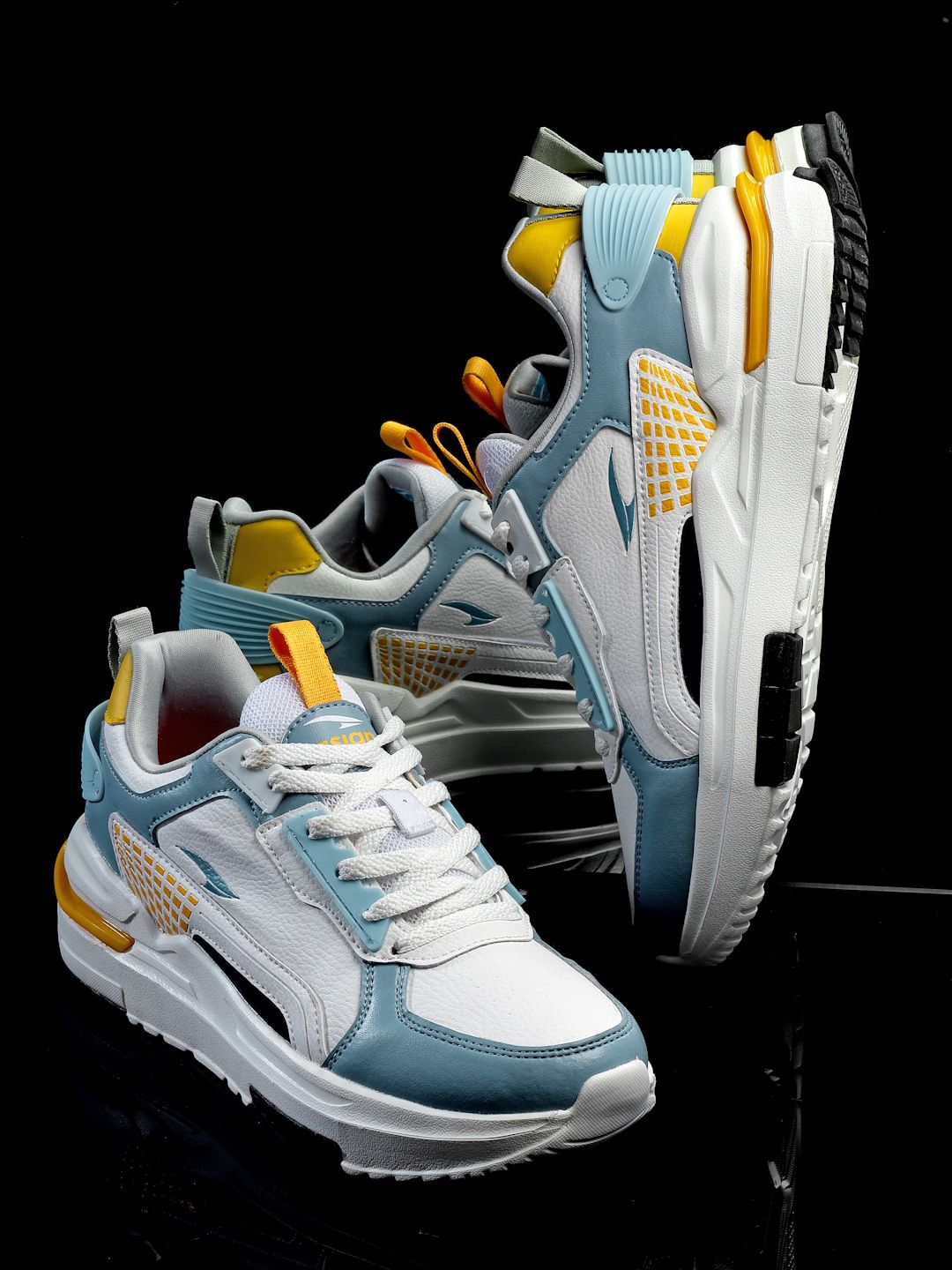ASIAN Men Colourblocked Memory Foam Insole Sneakers