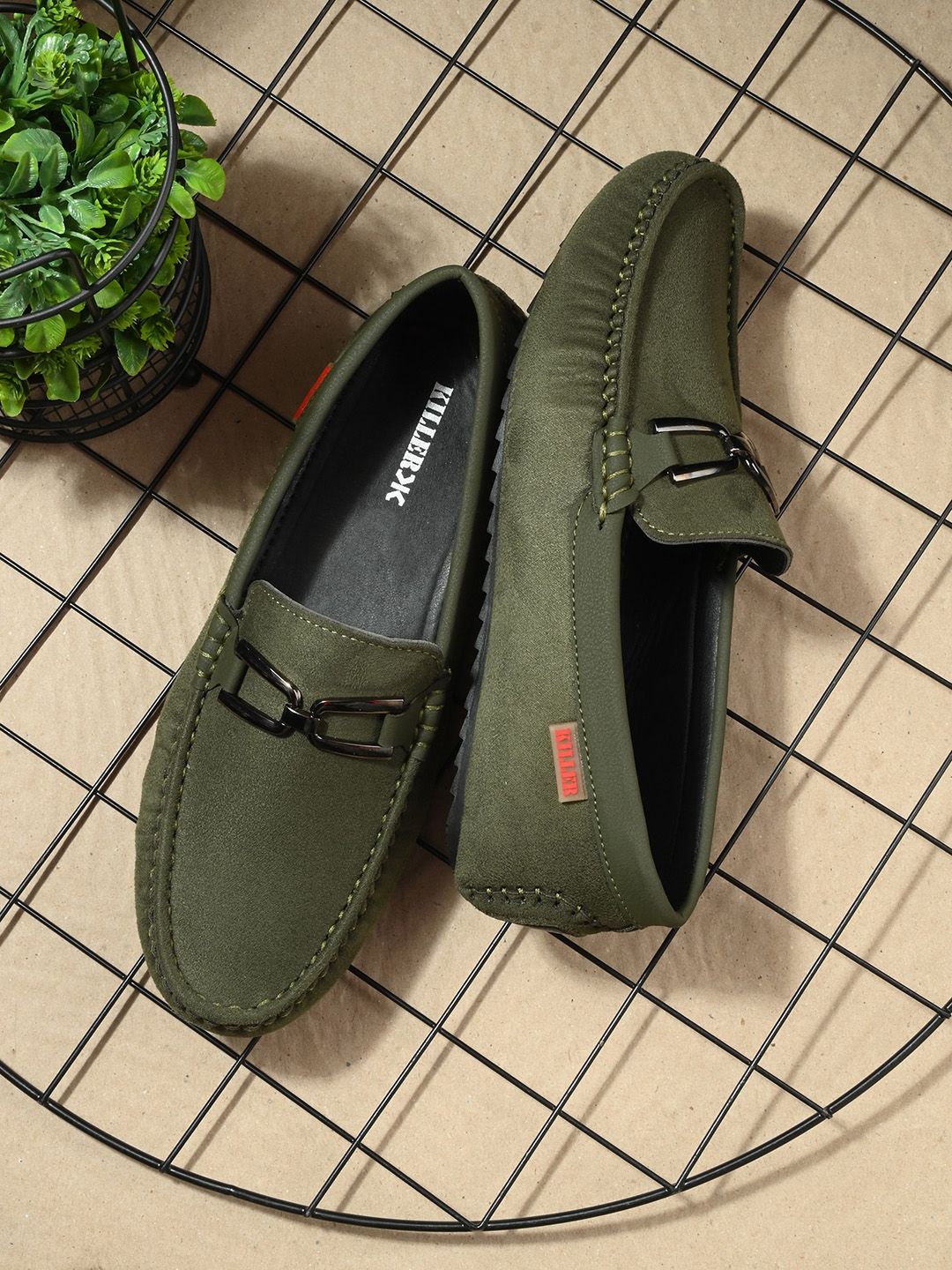 Killer Men Buckels Detail Lightweight Loafers