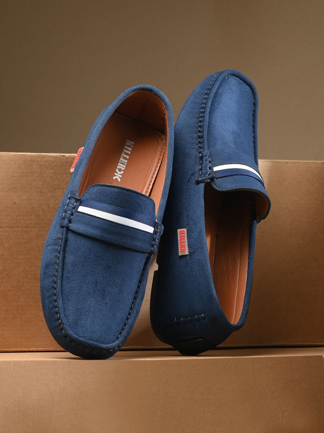 Killer Men Round Toe Lightweight Penny Loafers