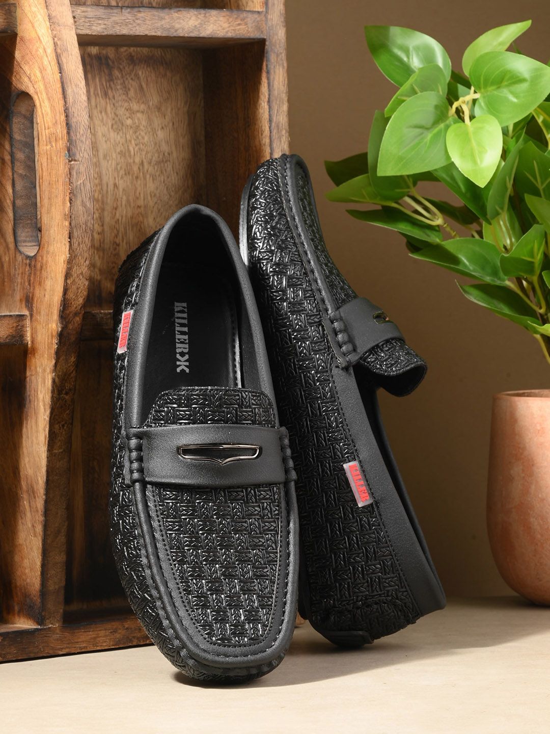 Killer Men Textured Lightweight Penny Loafers