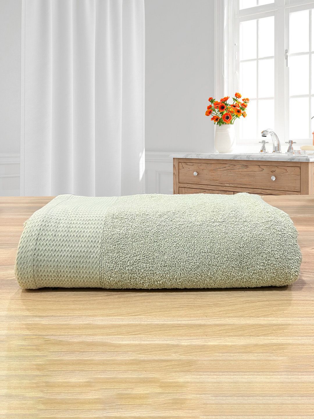 LABHAM Sea Green Cotton Bath Towels