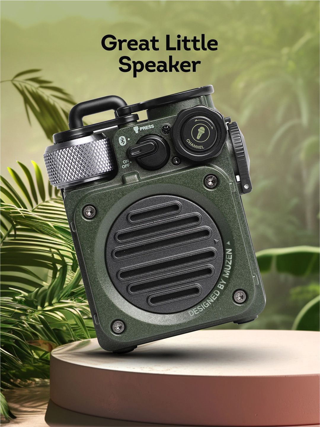 Buy Muzen Wild Mini Portable Rugged Waterproof Wireless Bluetooth