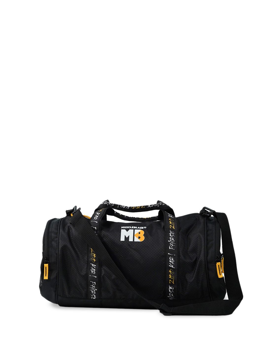 MuscleBlaze Unisex Typography Printed Duffel Bag Price in India