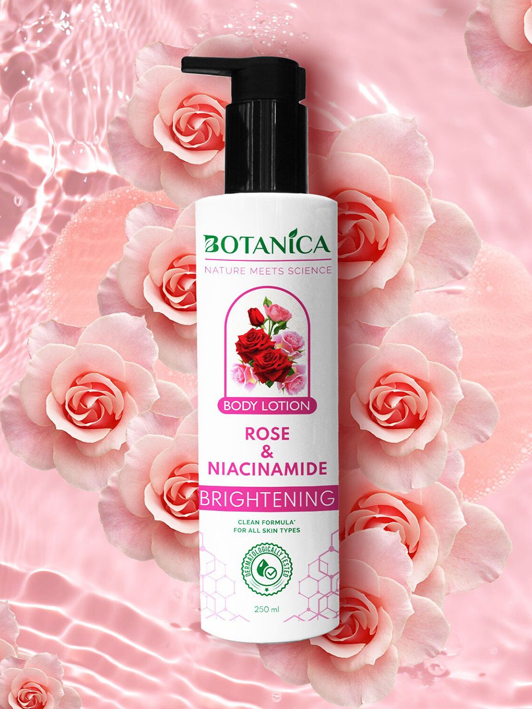 Buy Jaquline USA Botanica Rose Niacinamide Body Lotion - 250ml