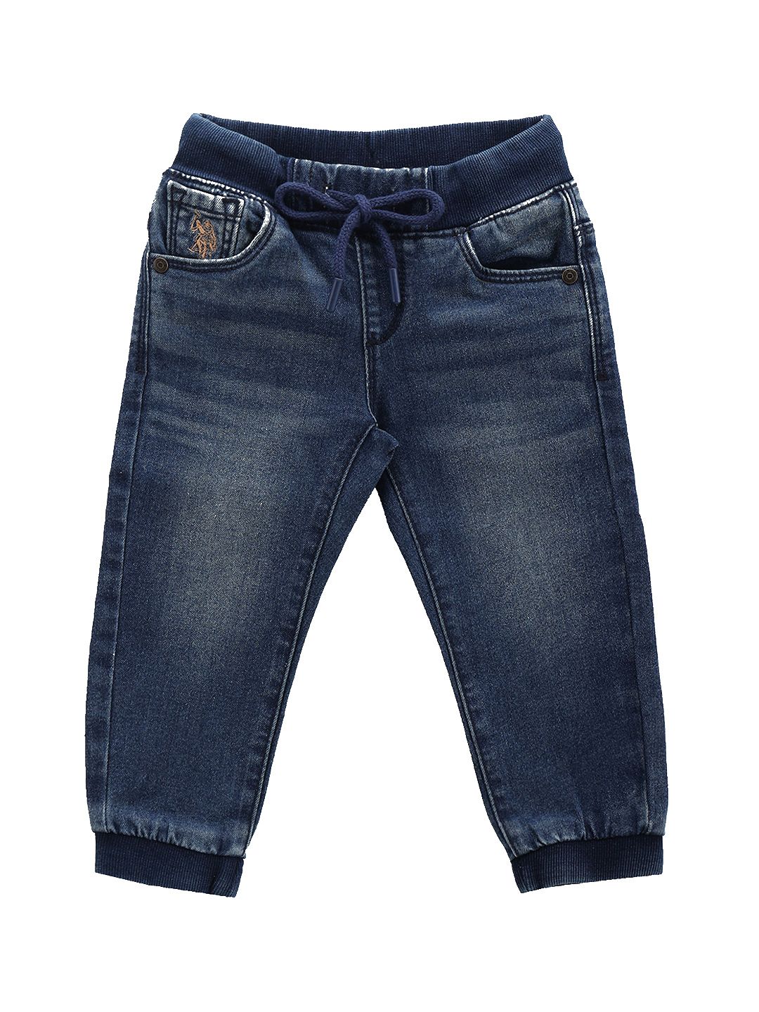 U.S. Polo Assn. Kids Boys Classic Slim Fit Light Fade Stretchable Jeans