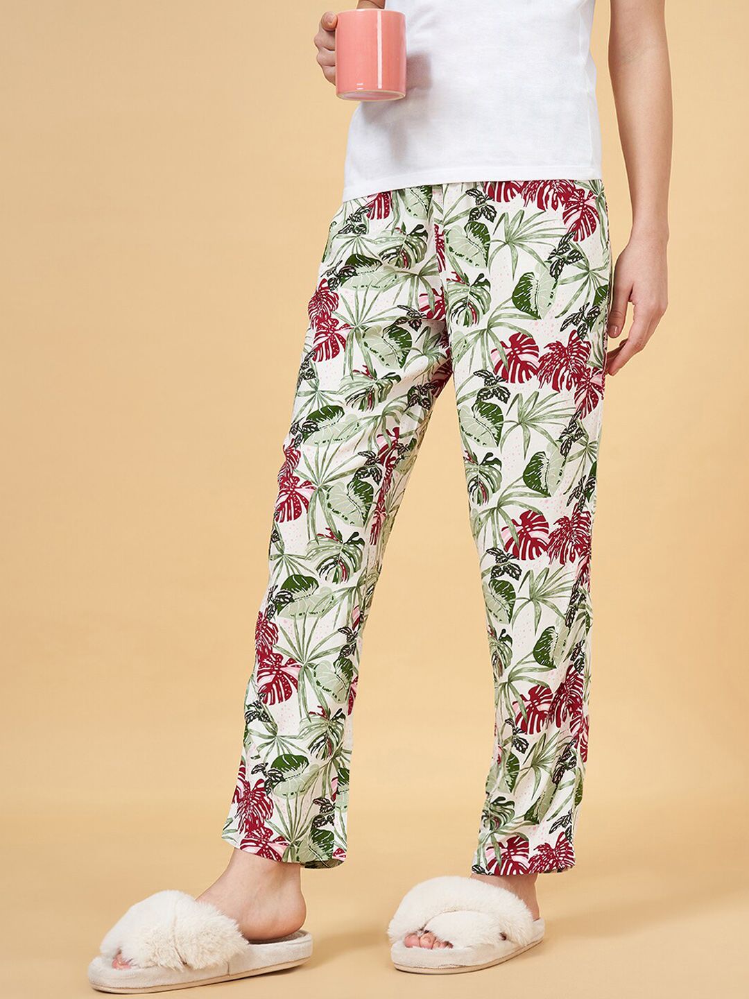 Dreamz by Pantaloons Women Printed Pure Cotton Lounge Pants