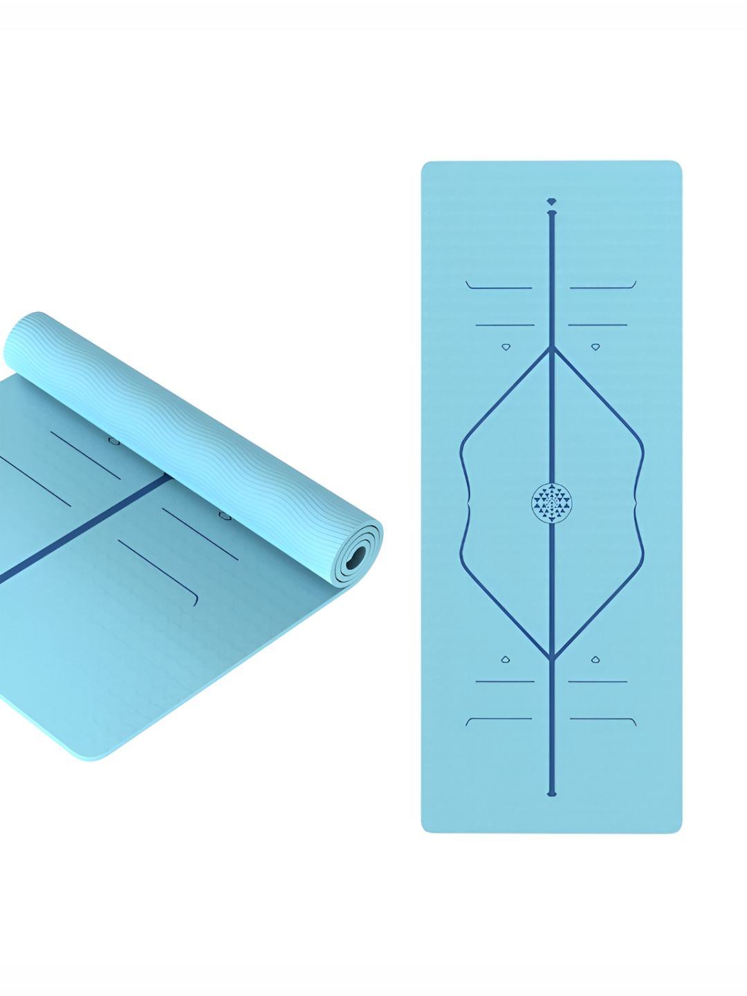 Lifelong Lifelong Printed Rectangular Anti-Slip Yoga Mat