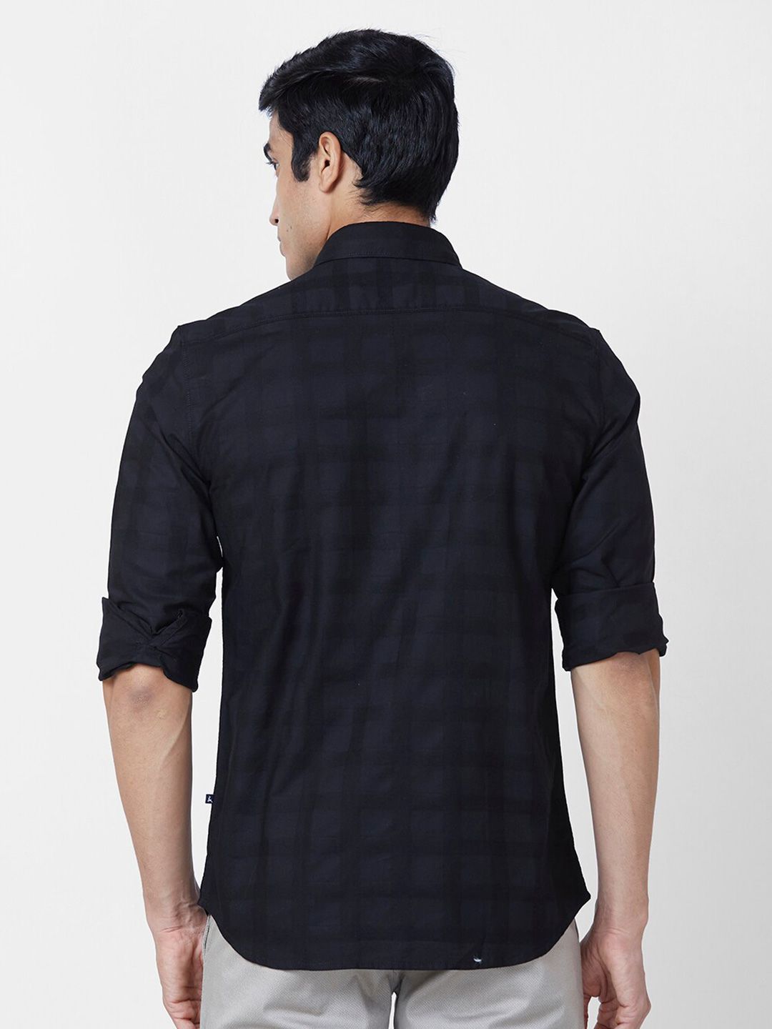 Buy Parx Slim Fit Opaque Checked Cotton Casual Shirt - Shirts for