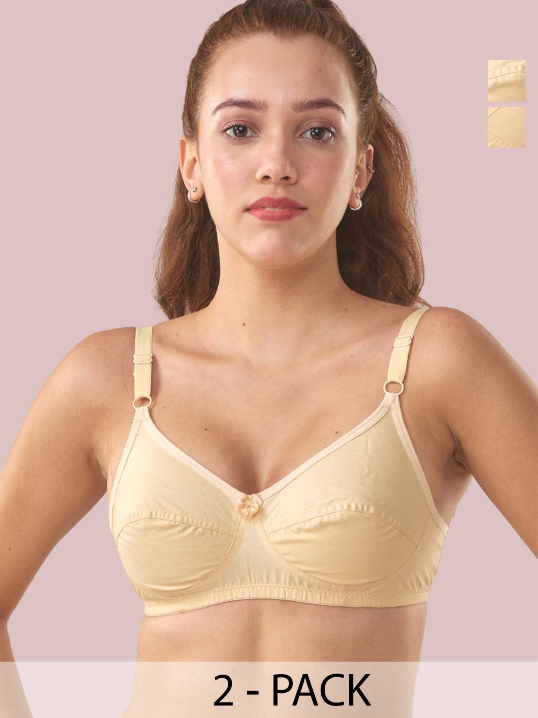 LUX VENUS Pack Of 2 Full Coverage Cotton Bra