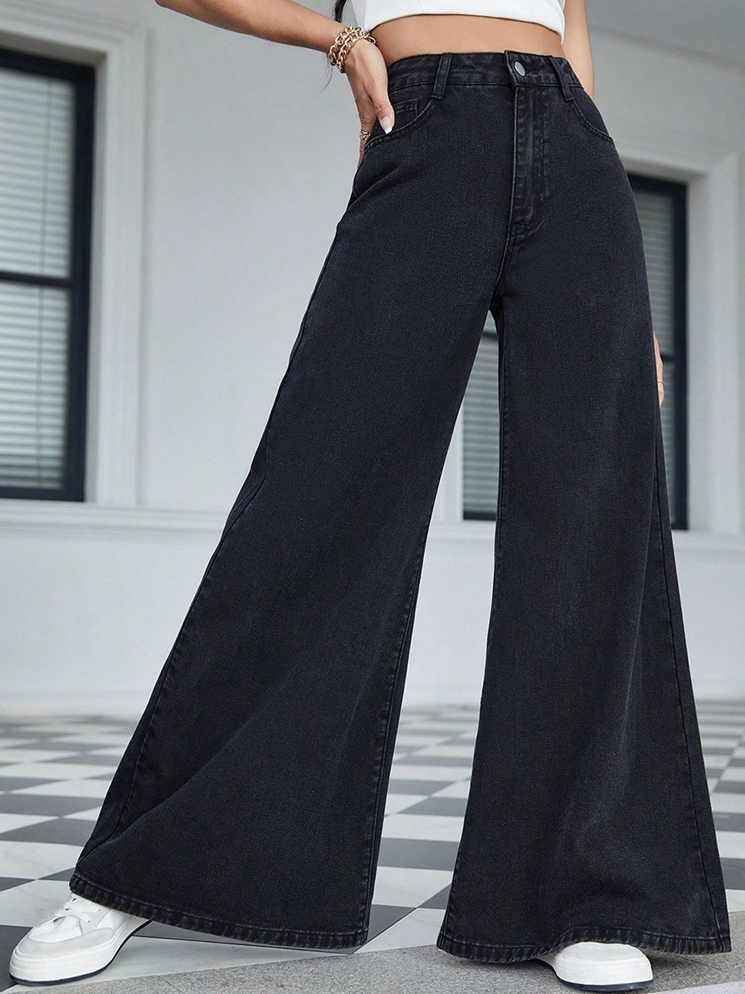 メンズ jentlouis Bicolor Semi-Flare Denim