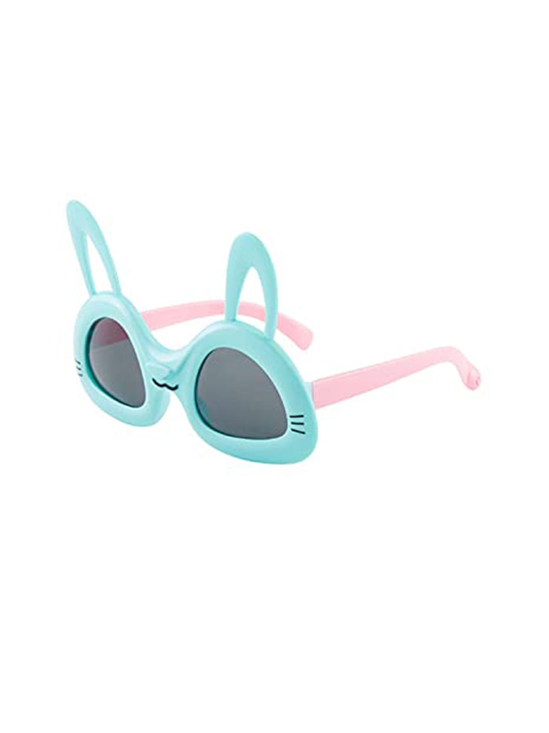 SYGA Kids Rabbit Shaped Sunglasses with UV Protected Lens Goggles-CuteRabbit-Green