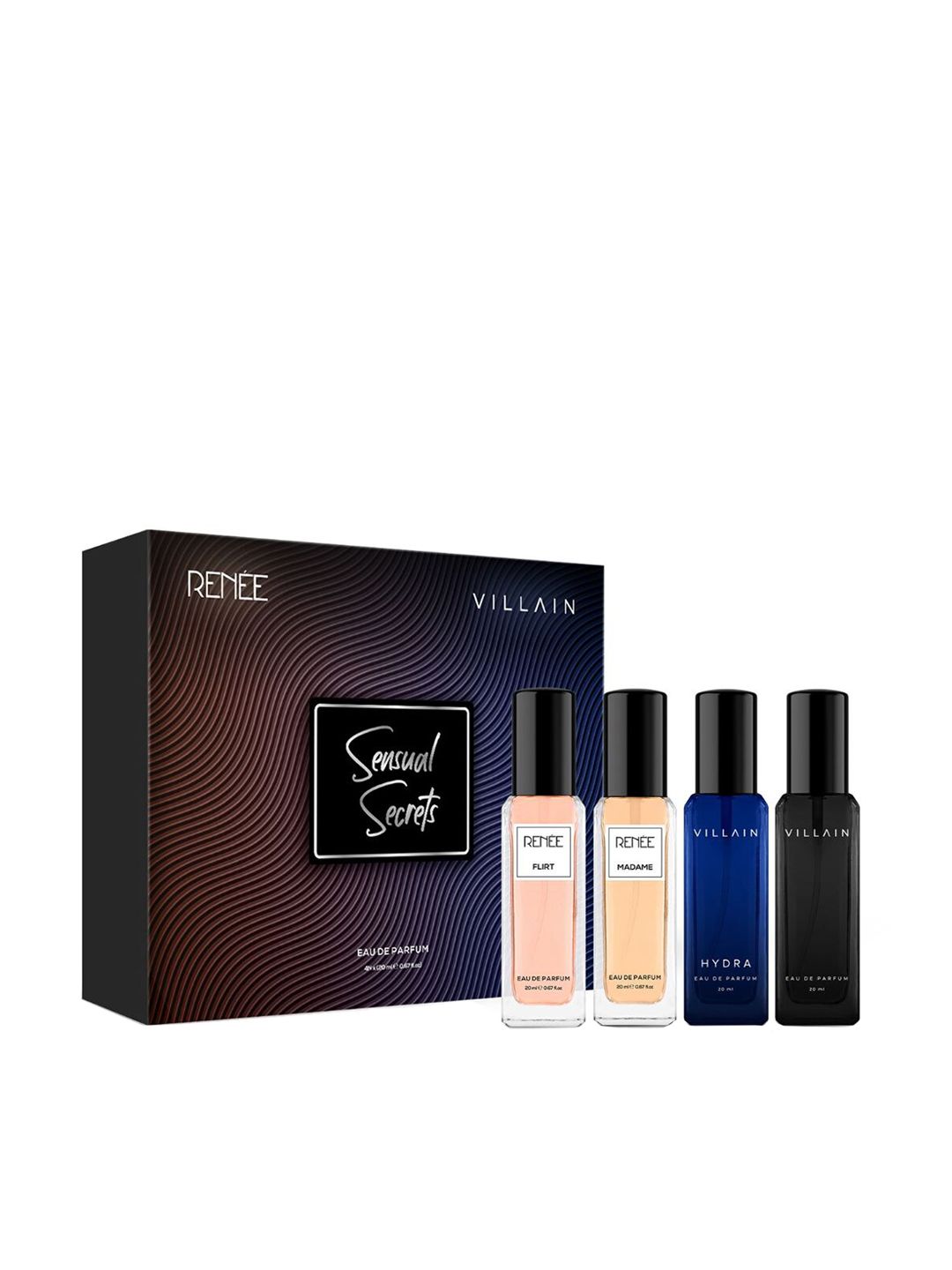 Renee x VILLAIN Set Of 4 Sensual Secrets Eau De Parfum - 20 ml Each