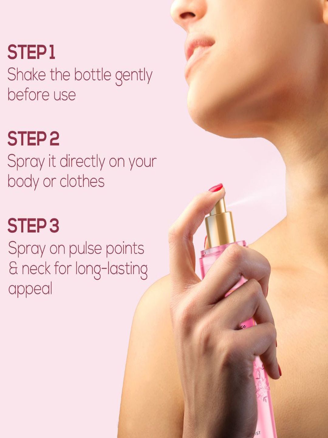 Buy Renee Women Pink Romance Long Lasting Body Mist - 150 ml