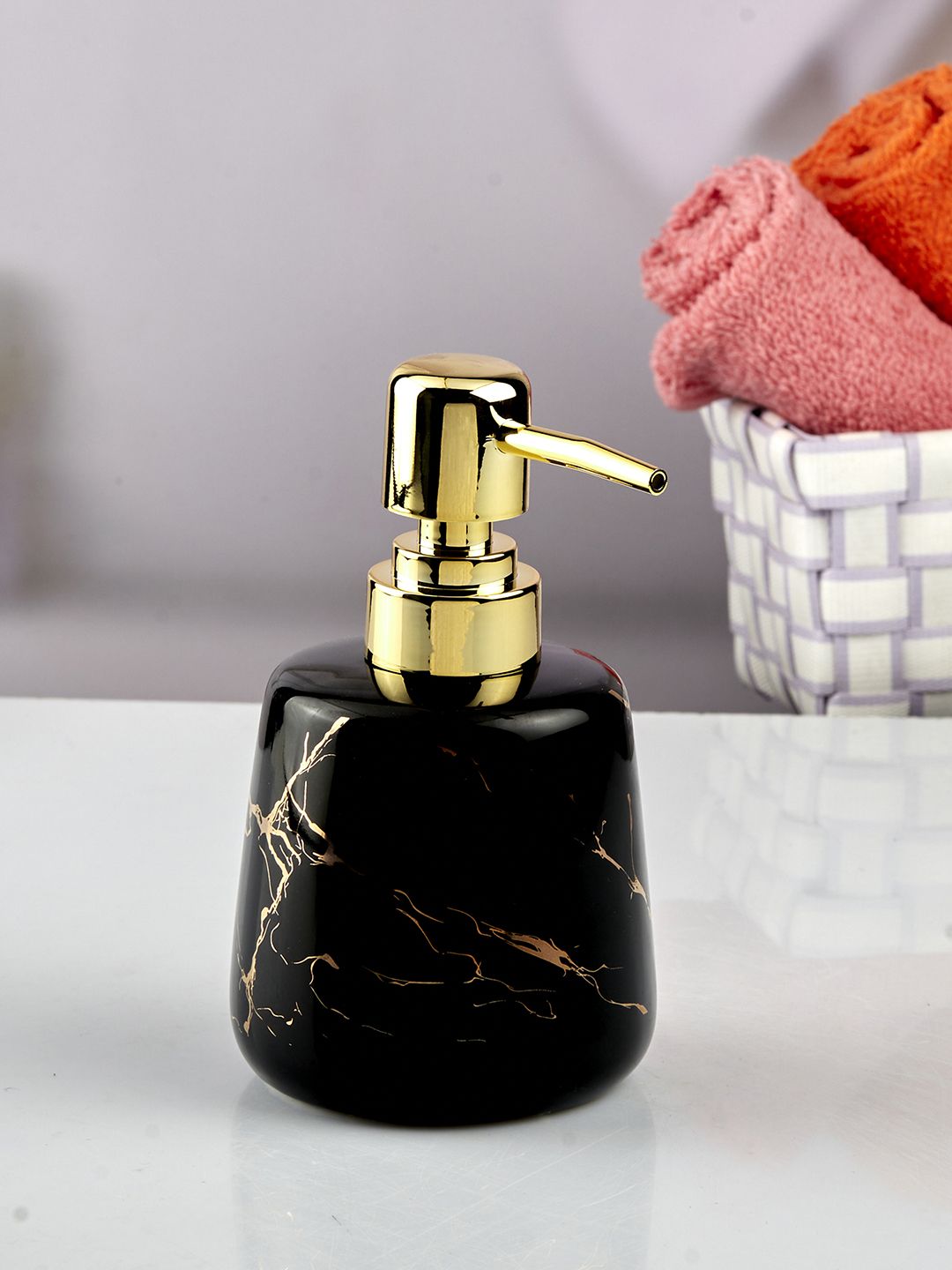 Kookee Black Ceramic Soap Dispenser 250ml