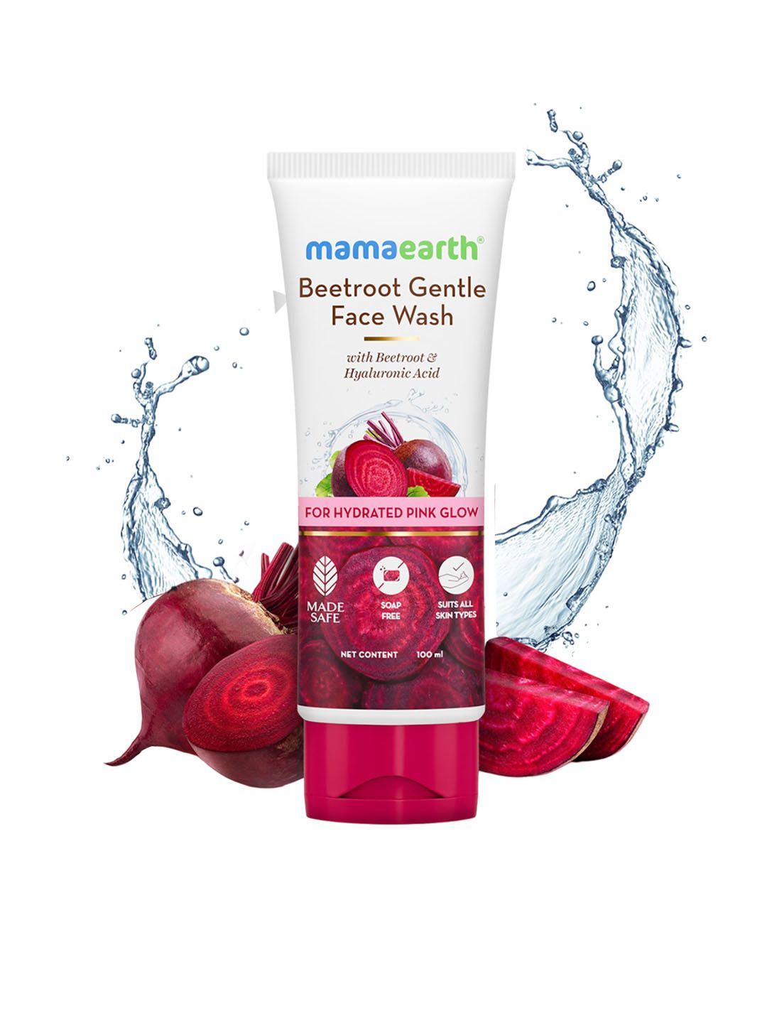 Mamaearth Beetroot Gentle Face Wash With Hyaluronic Acid - 100ml