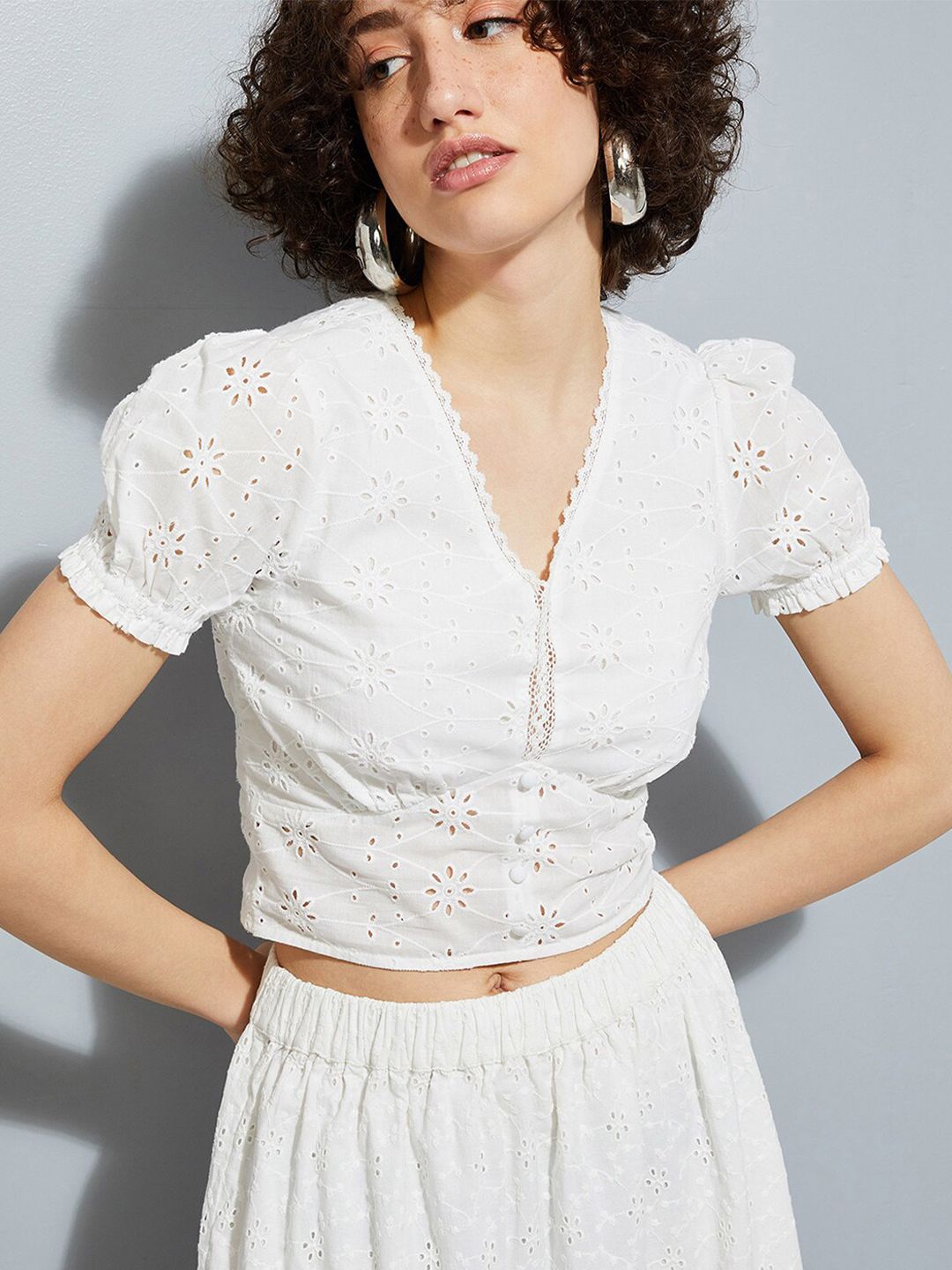 Buy max URB_N Women Schiffli Top - Tops for Women 27386452 | Myntra