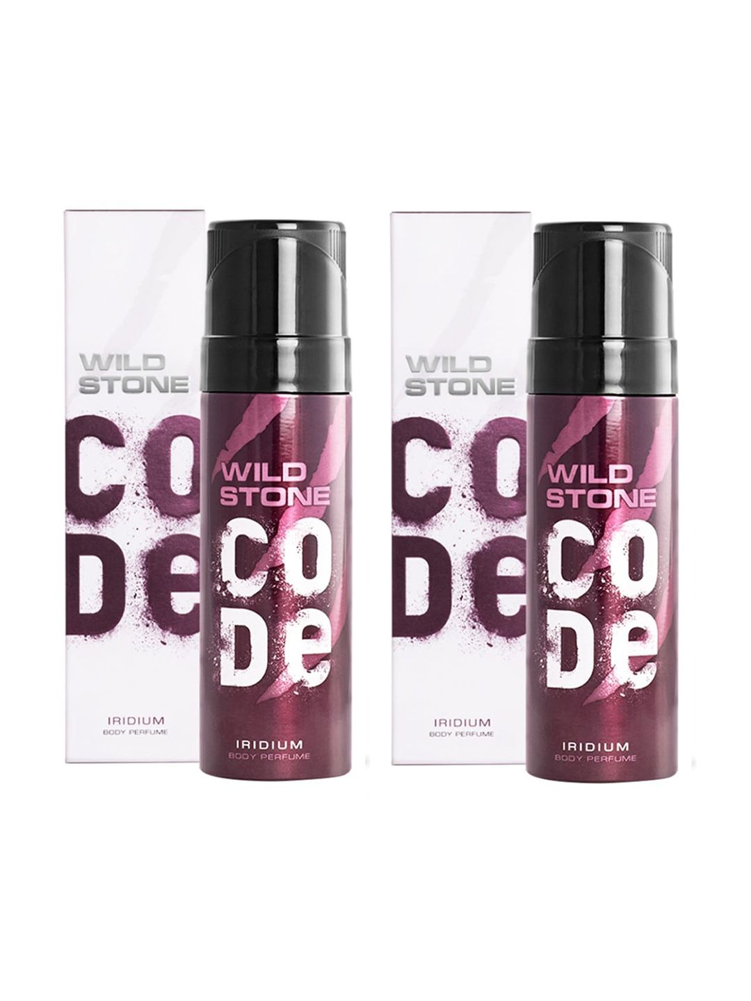 Wild stone code Men Set of 2 Code Iridium Long Lasting Body Deodorant Perfume - 150 ml each