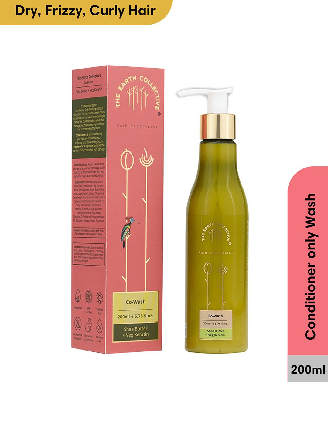 The Earth Collective Co-Wash Conditioner Only Wash - 200ml
