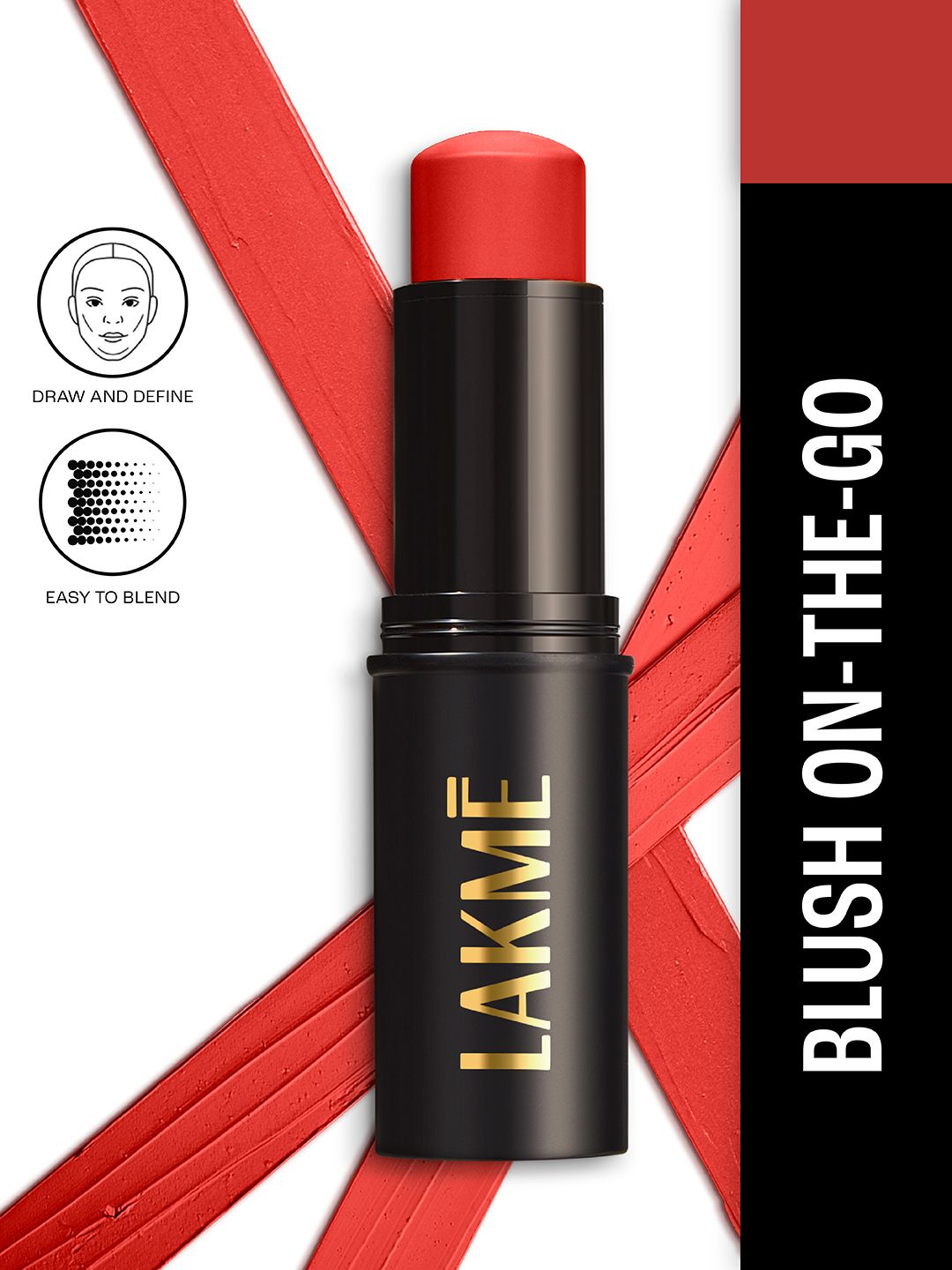 Lakme On The Go Facelift MultiSlayer Blush Stick 13 g - Cherry Bomb 1