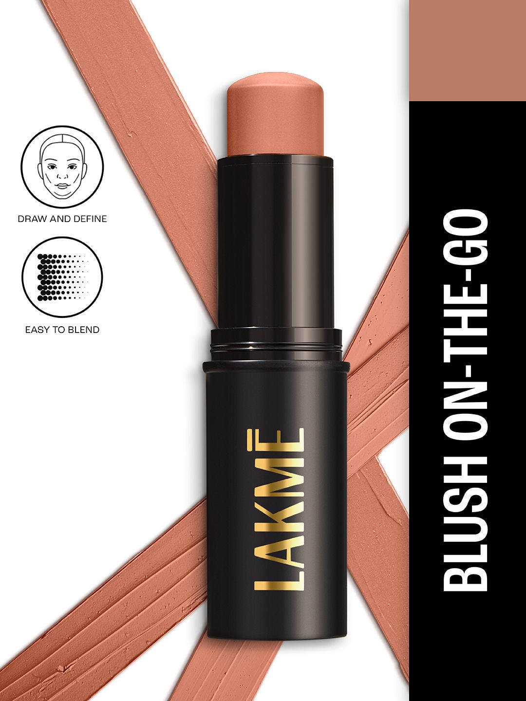 Lakme On The Go Facelift MultiSlayer Blush Stick 13 g - Coral Queen 4
