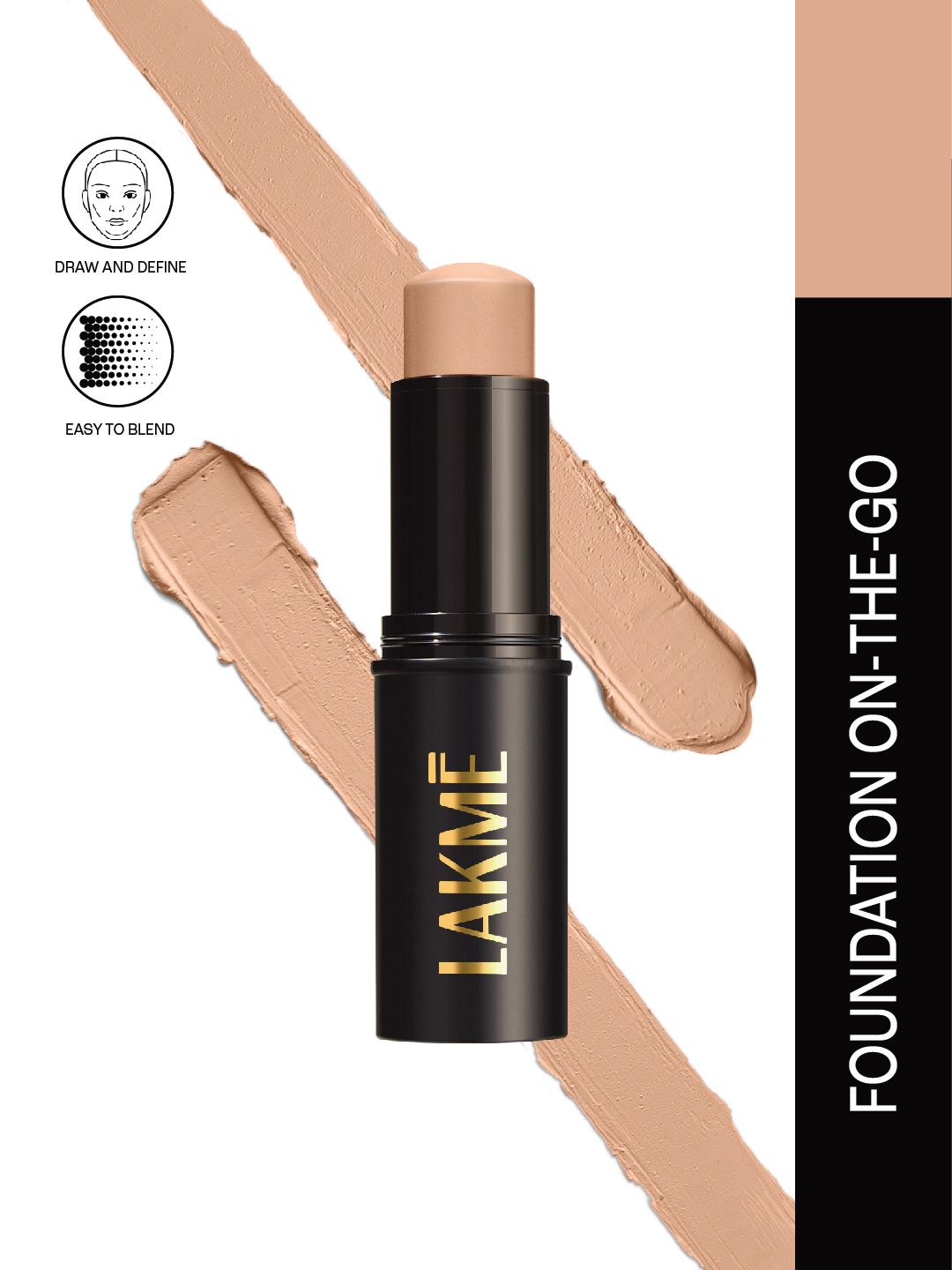 Lakme On The Go Facelift Foundation Stick 11 g - Cool Ivory C100