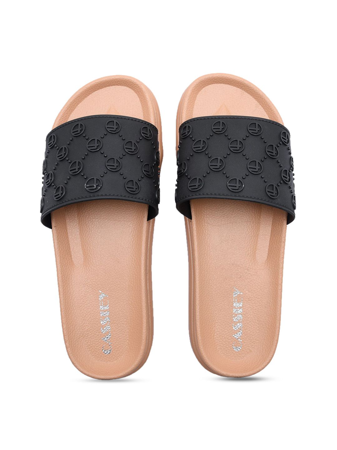 CASSIEY Women Textured Sliders