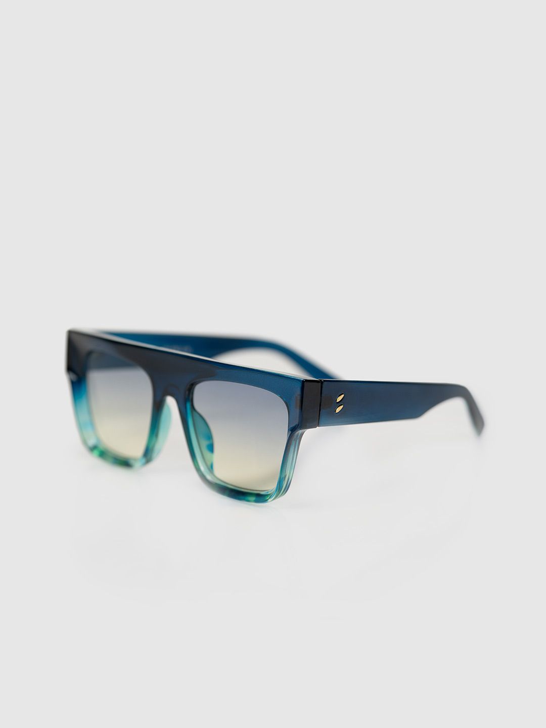 DIMEH Unisex Wayfarer Sunglasses with UV Protected Lens SG-030-Sea Blue