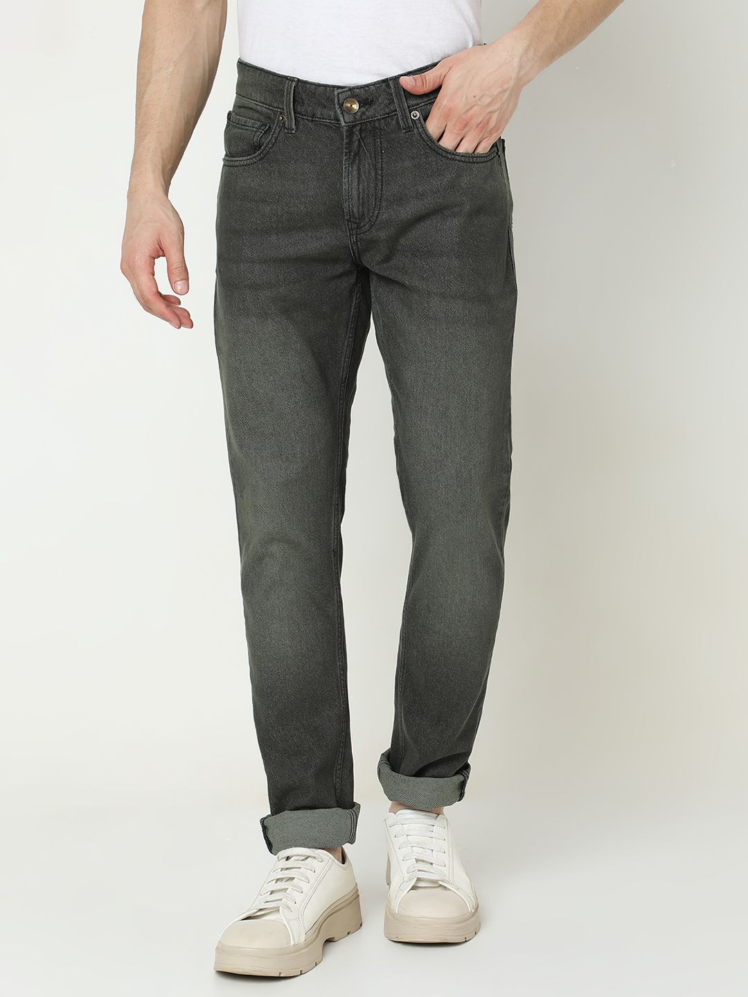 SPYKAR SPYKAR Men Slim Fit Low-Rise Light Fade Pure Cotton Jeans