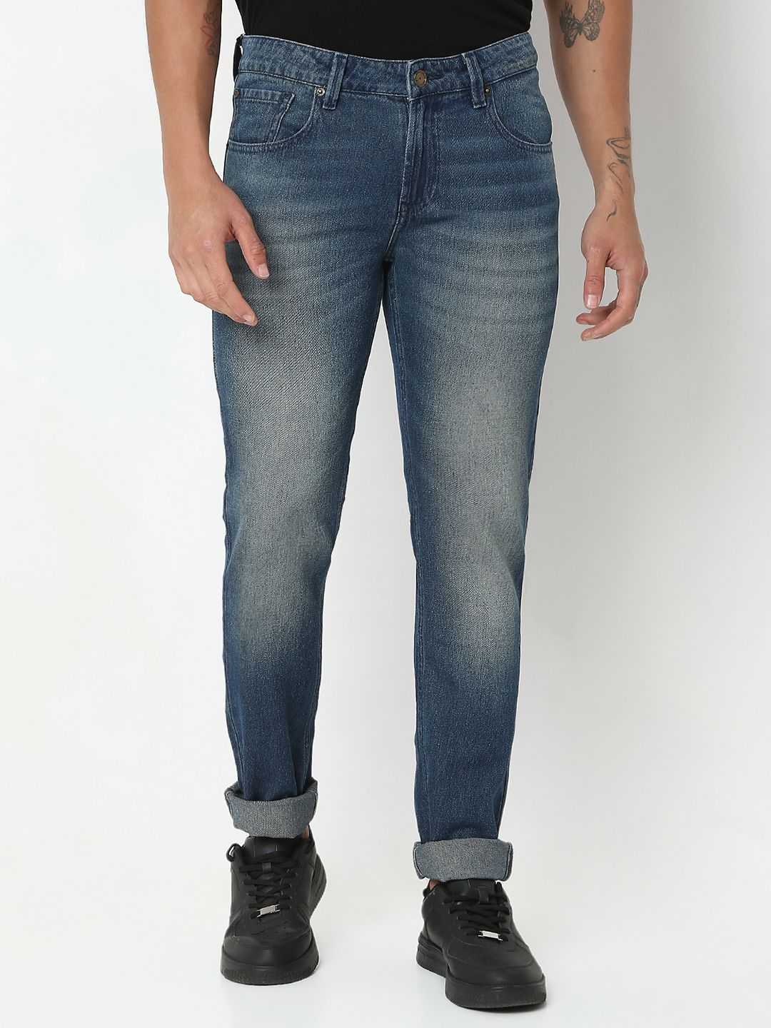 SPYKAR SPYKAR Men Slim Fit Light Fade Stretchable Pure Cotton Jeans