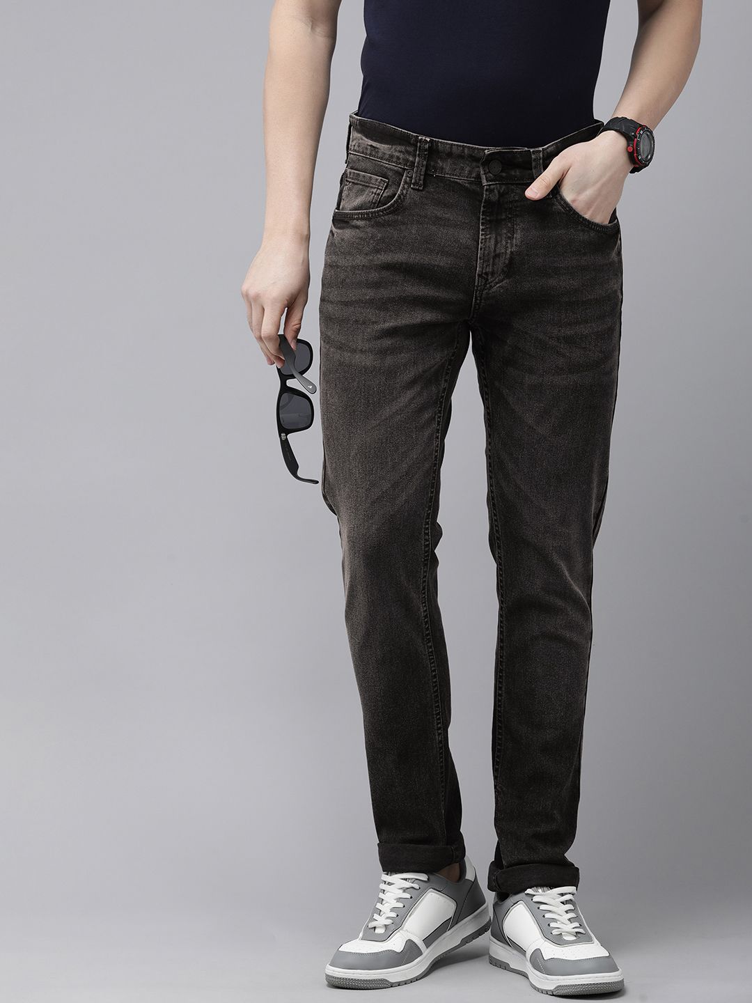 SPYKAR SPYKAR Men Skinny Fit Low-Rise Light Fade Stretchable Jeans