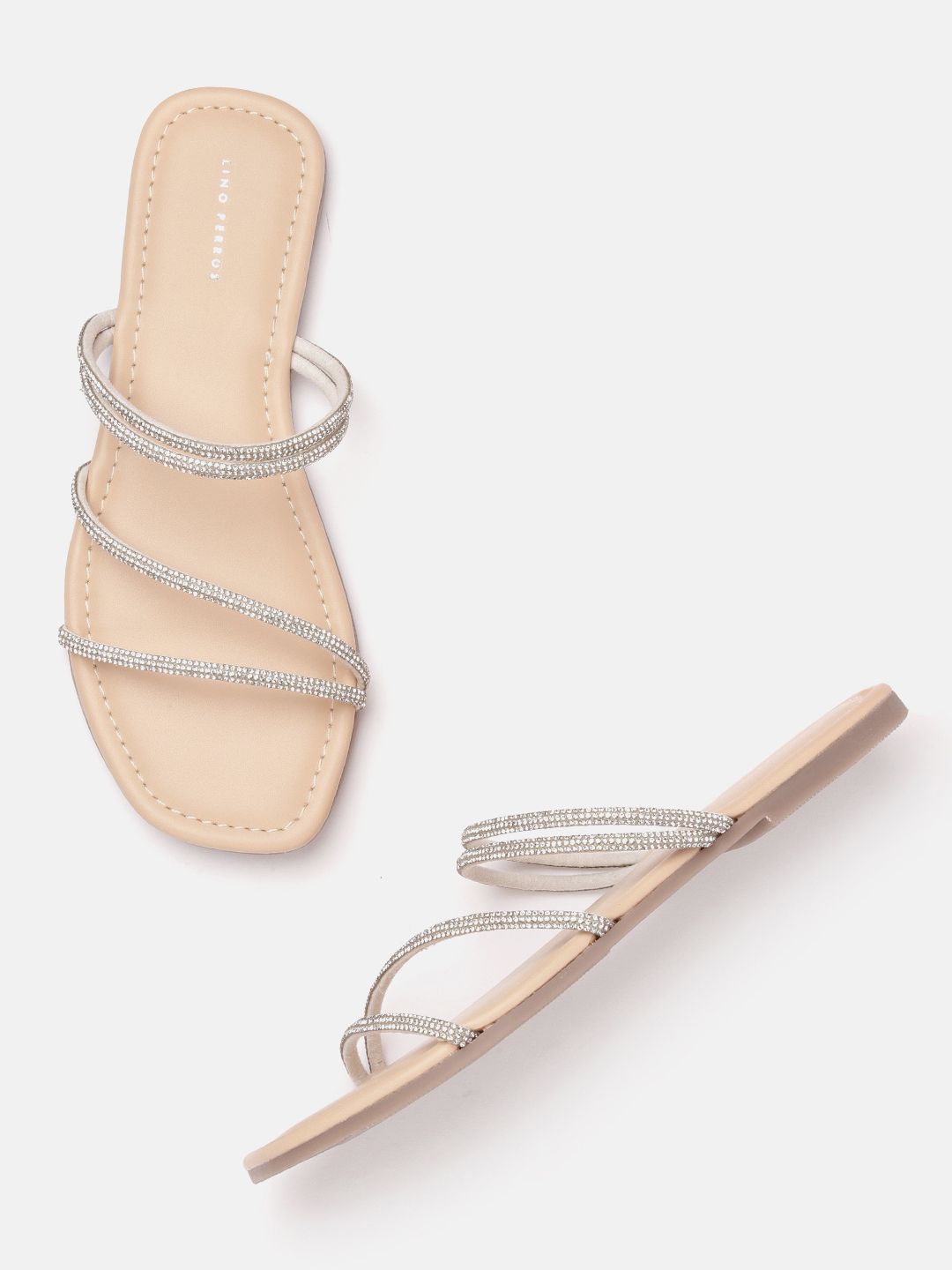 Women One Toe Flats Lino Perros Women Embellished One Toe Flats
