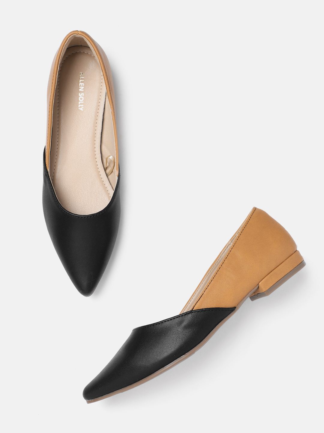 Allen Solly Women Colourblocked Pointed-Toe Ballerinas