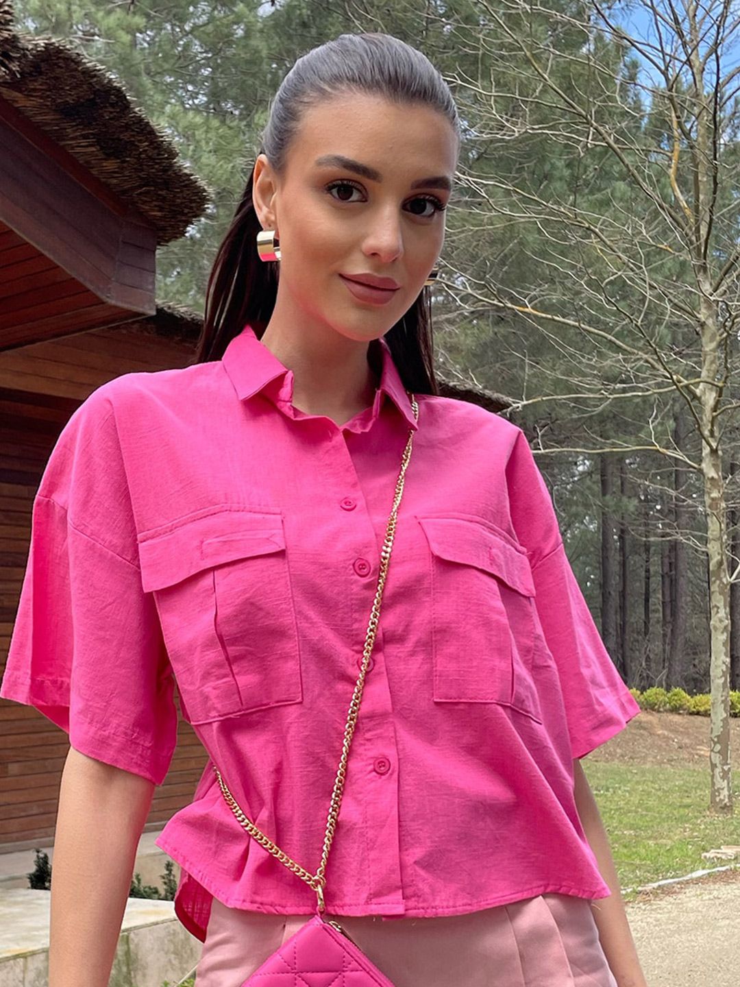 pink dress shirt what color pants How To Style With A In 2023 Candy Pink crepe and satin 100% silk Best Pink Shirt and Matching