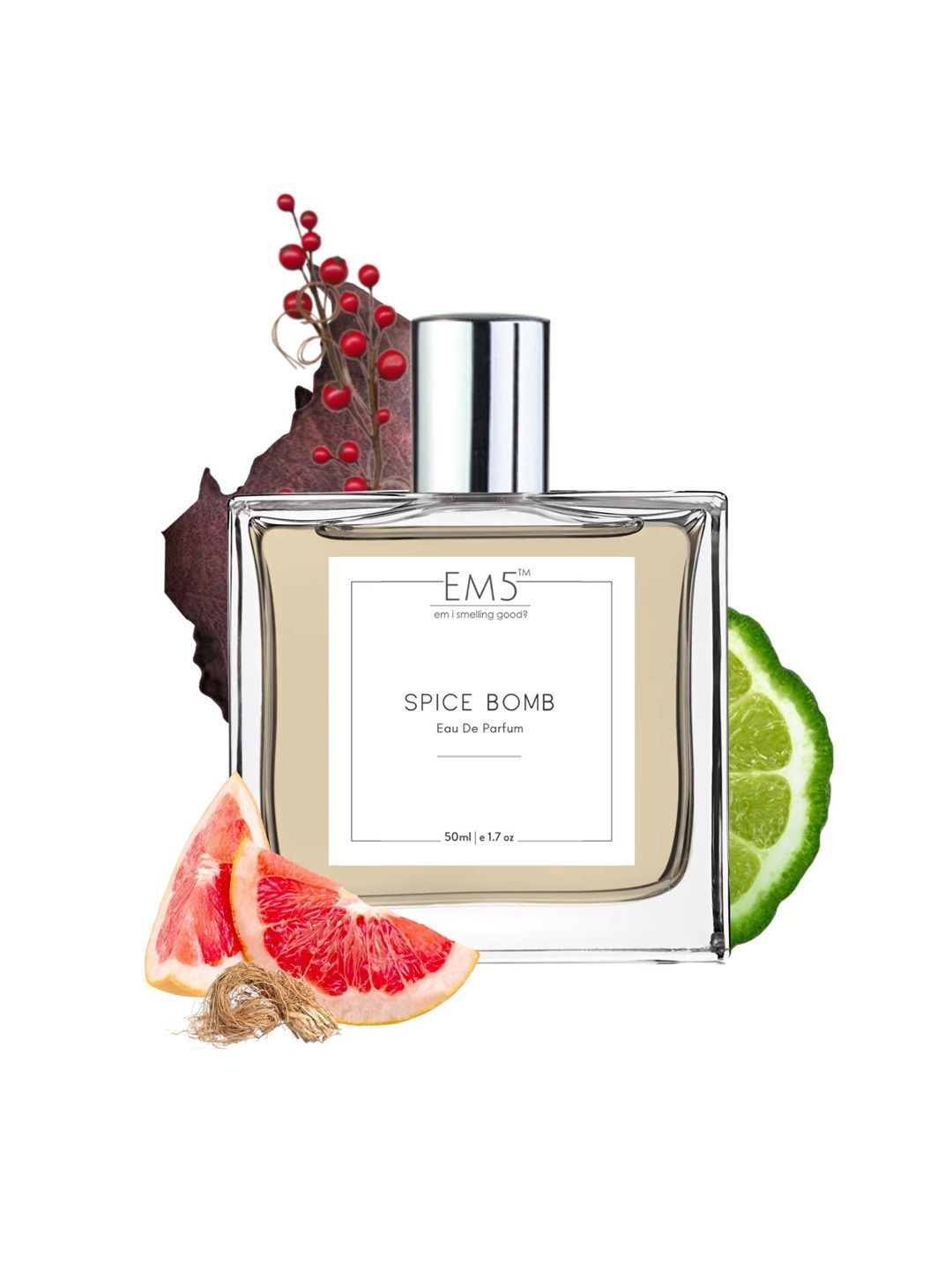 EM5 Men Spice Bomb Long Lasting Eau De Parfum - 50ml