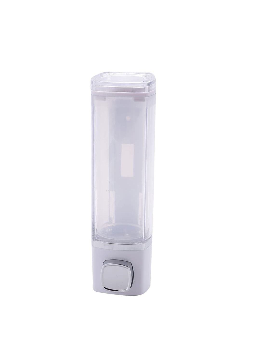 Kuber Industries White Manual Shampoo & Soap Refillable Dispenser 250 ml