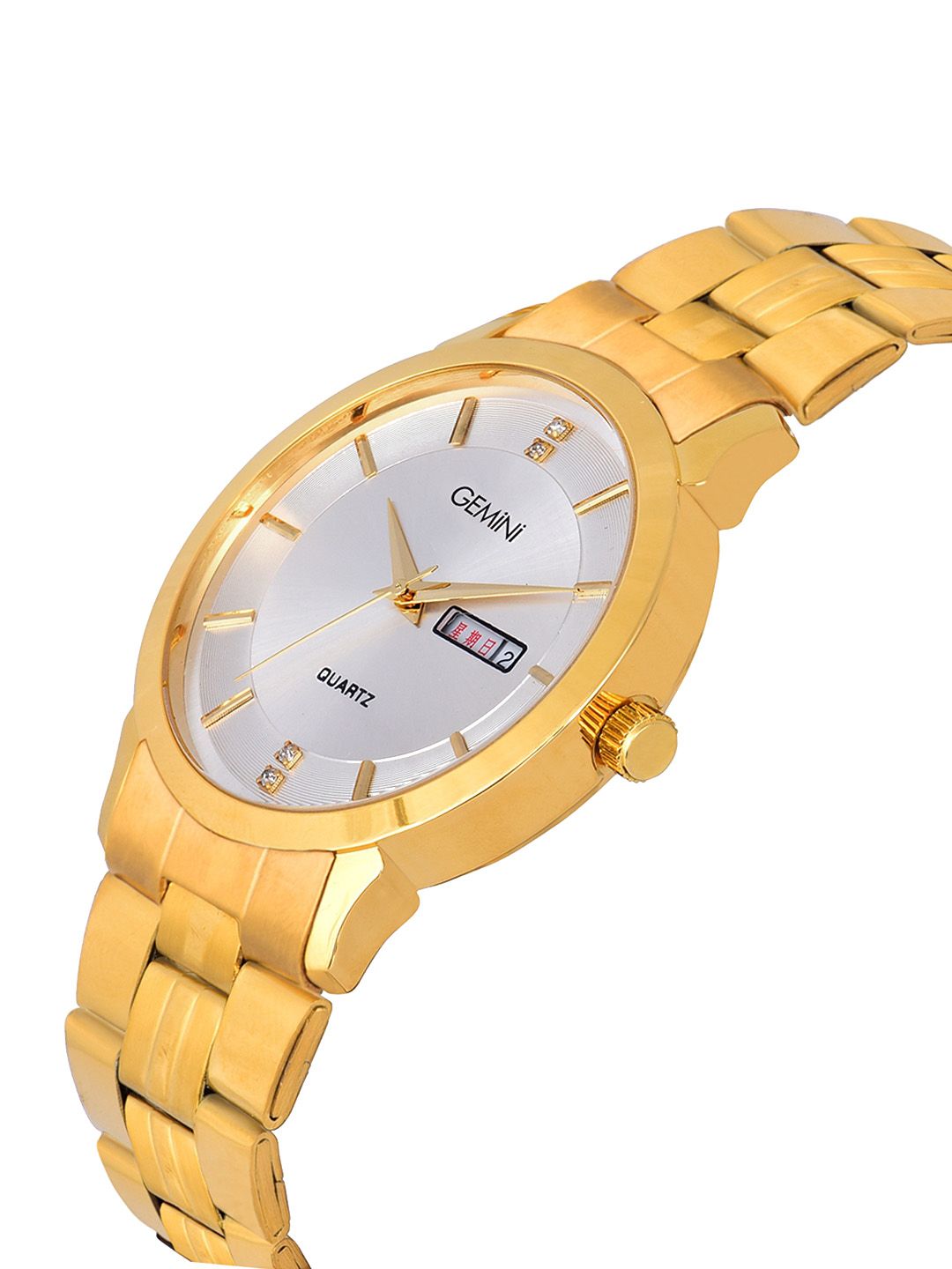 Buy GEMINI Men Dial & Stainless Steel Bracelet Style Straps Round