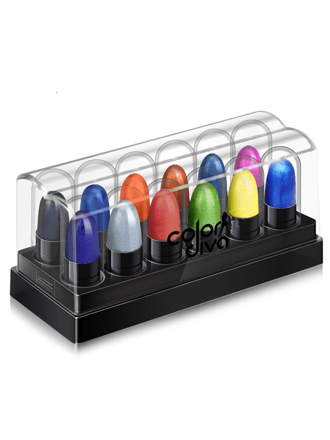 Adbeni Color Diva 12-Pcs Long Lasting Mini Bullet Eyeshadow - 10g - Shade 104