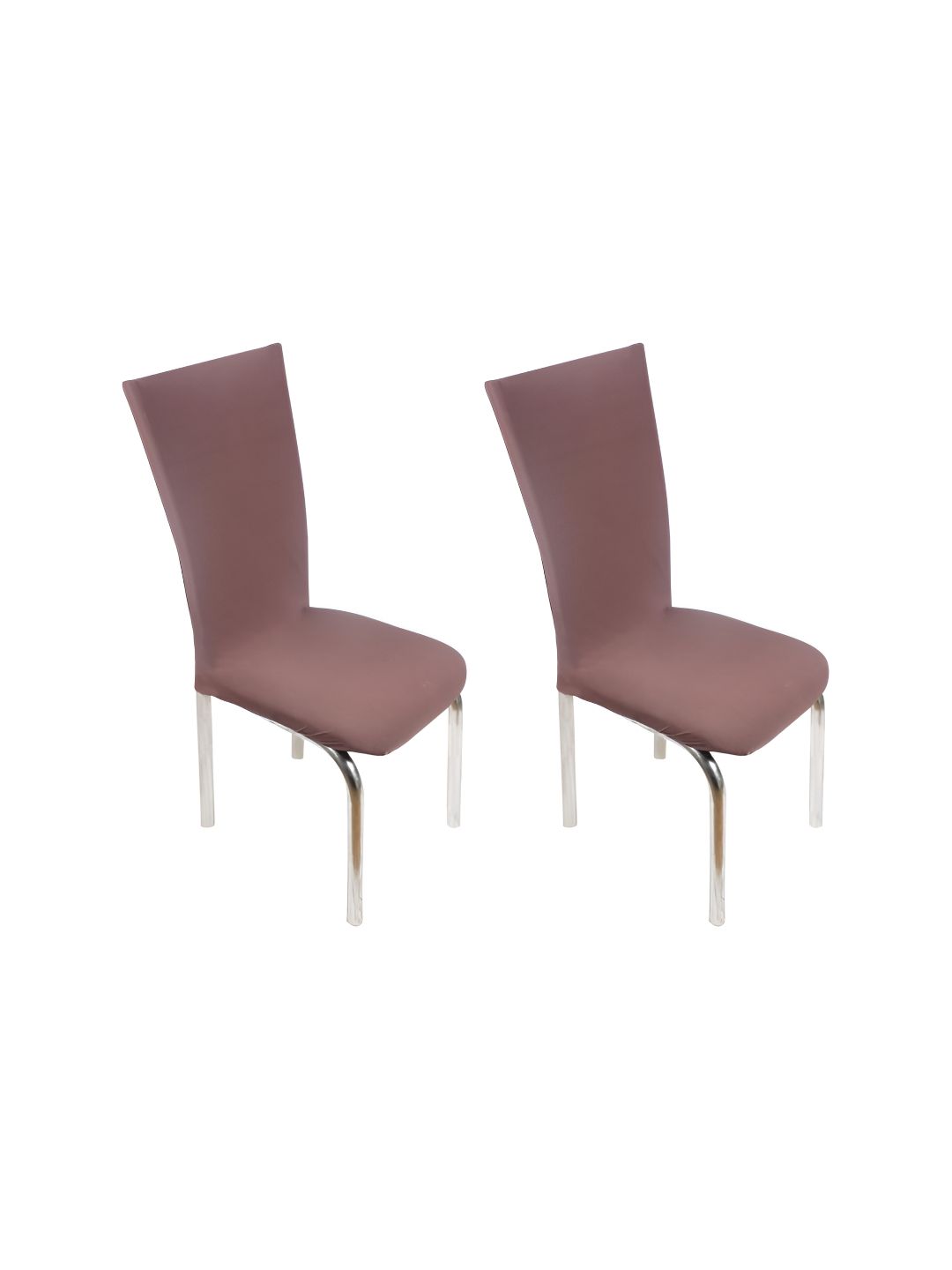 Stylista Brown 2 Pieces Stretchable Chair Covers