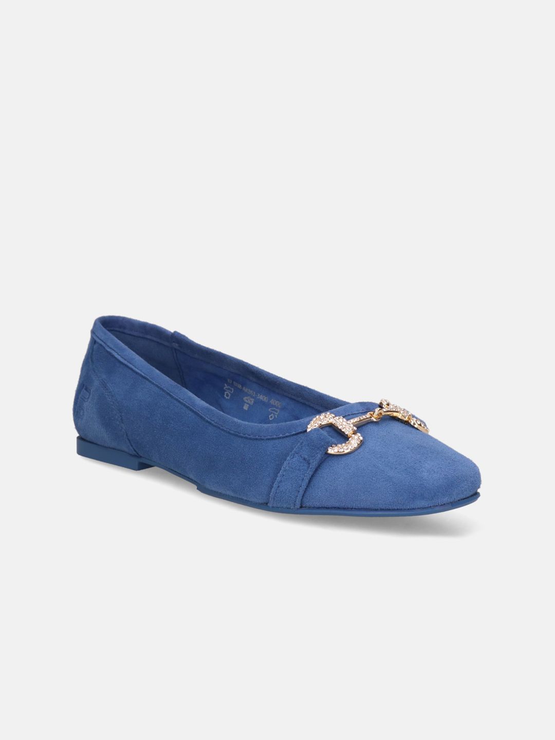 BAGATT Amalia Buckle Detailed Suede Ballerinas