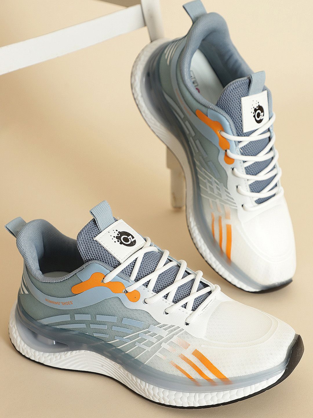 OZZOH Men Lace Up Running Shoes