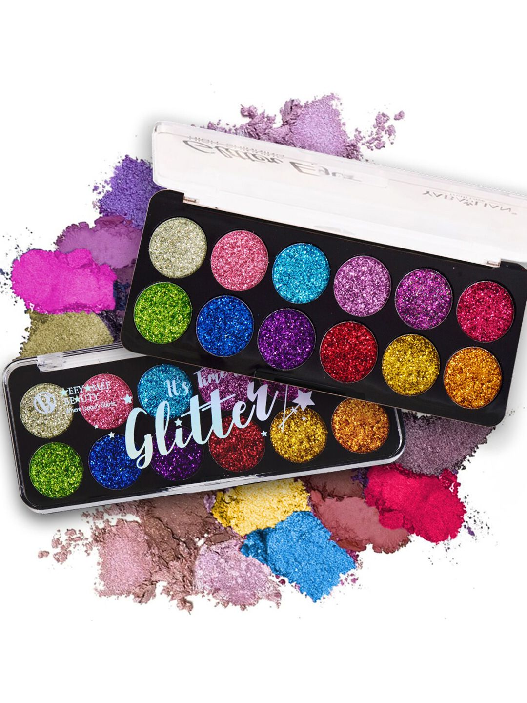 Adbeni Its Time To Glitter 12-In-1 Glitter Eyeshadow Palette - 12g - Shade 02