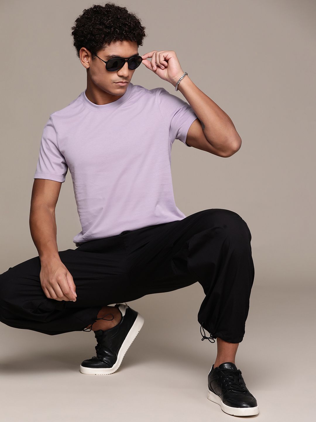 The Roadster Lifestyle Co. Round-Neck Relaxed Fit T-shirt